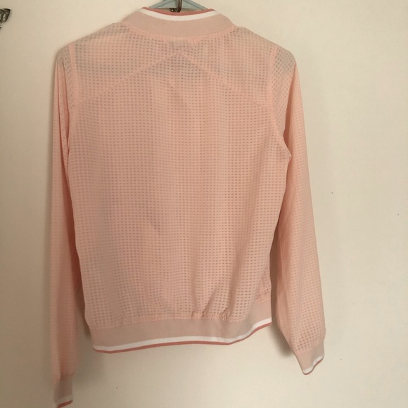 Merona Peach Track Jacket with Stripes - Picture 7 of 9